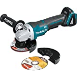 Makita XAG11Z 18V LXT® Lithium-Ion Brushless Cordless 4-1/2” / 5' Paddle Switch Cut-Off/Angle Grinder, with Electric Brake, Tool Only