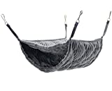 Niteangel Luxury Double Bunkbed Hammock, Fit 2 Adult Ferrets or 5 More Adult Rats (Gray)