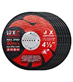 LUCKUT Cut-Off Wheels Cutting Wheel Disc 4-1/2'x3/64''x7/8'' Thin Metal Stainless Steel Cutting Cut Off Disc Blades Grinding Wheel for Angle Grinders 6-Pack