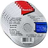 Makita 5 Pack - 4.5' Cut Off Wheels For 4.5' Grinders - Aggressive Cutting For Metal & Stainless Steel/INOX - 4-1/2' x .045' x 7/8-Inch