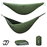 G4Free Hammock Underquilt for Single & Double Camping Hammocks, Lightweight Portable Top Warm 4 Season Winter Under Quilt for Outdoor Camping Hiking Backpacking