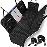 Dog Seat Cover,Dog Car Seat Cover for Back Seat,Car Seat Covers for Dogs,Dog Hammock with Mesh Window and Storage Bags.100% Waterproof and Available for Most Cars,SUVs WAFEEYAH