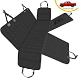 Bark Lover XLarge Dog Car Seat Covers Hammock for Large Truck SUV - Waterproof Pet Car Seat Protector for Backseats, More Durable Zippered Side Flaps Ensure Dog Travel Safety, Black XL