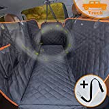 iBuddy Dog Seat Cover for Trucks with Mesh Window 100% Waterproof Dog Hammock for Truck Back Seat Machine Washable X-Large Dog Seat Cover with Side Flaps for Trucks Against Dirt and Fur for Large SUV