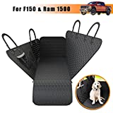 Meginc Truck Dog Seat Cover for F150 and Ram 1500 Back Seat with Mesh Window Waterproof Non Slip Pet Hammock for Truck Back Seat