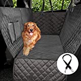 Vailge Extra Large Dog Car Seat Covers, 100% Waterproof Dog Seat Cover for Back Seat with Zipper Side Flap, Heavy Duty seat Cover for Dogs, Dog car Hammock Pet Seat Cover for Cars Trucks suvs