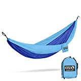 ENO, Eagles Nest Outfitters DoubleNest Lightweight Camping Hammock, 1 to 2 Person, Powder Blue/Royal