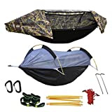 WintMing Hammock with Mosquito Net and Rain Fly Cover 3 in 1 Camping Hammock Tent 440lbs Load