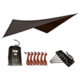 Coobing Hammock Rain Fly,10ft/13ft/15ft Waterproof Rain Fly for Tent Camping,Ultralight Hammock Tarp Rain Fly Multifunctional Tent Cover,Lightweight Survival Camp Gear Backpacking Traveling Hiking