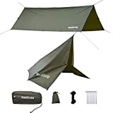 NatEtoile Camping Tarps 13x10ft Hammock Rain Fly, Heavy Duty Waterproof Rain Fly Cover for Hammock Camping, Tarp for Under Tent, Hammock Tarp for Camping, Hiking, Backpacking