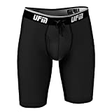 UFM 9” Polyester Boxer Brief Support Pouch Underwear Athletic Everyday Use Gen4 Black