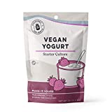 Cultures for Health Vegan Yogurt Starter Culture | Non-GMO, Gluten Free, Non-Dairy, DIY | Make Delicious Batches of Probiotic-Dense Plain Vegan Yogurt | 4 Packets