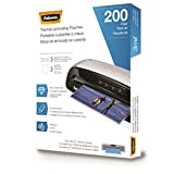 Fellowes Thermal Laminating Pouches, Letter Size Sheets 9 x 11.5-Inches, 3 mil, 200 pack (5743401), Clear