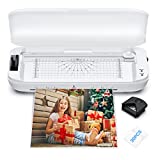 HOWWOO A4/A5/A6 Laminator with Cover 9 Inches（230mm） Cold & Thermal Laminator Machine Built-in Paper Trimmer and Corner Rounder with 30 Sheets Portable Personal Laminating Machine for Office School
