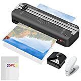 Lepuss Laminator 9 Inch Thermal Laminator Machine with Laminating Sheets.A4 Laminating Machine with Laminator Pouches Corner Rounder Paper Trimmer Hole Puncher for Home Office