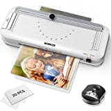 Laminator Machine with Laminating Sheets 20 Pouches, WORKIZE 9-Inch Thermal Laminator, Personal 5-in-1 A4 Desktop Laminating Machine Built-in Paper Trimmer Hole Puncher and Corner Rounder