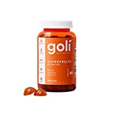 SUPERFRUITS Vitamin Gummy by Goli Nutrition 60 ct - with Collagen-Enhancing Ingredients. Radiate. Rejuvenate. Refresh (Mixed Fruit, Vegan, Plant-Based, Non-GMO, Gluten-Free & Gelatin Free)