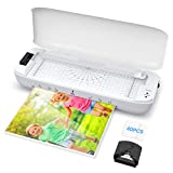 Laminator, Laminator Machine with Laminating Sheet, 4 in 1 Thermal Cold Laminator, 9 Inches Laminating Machine for Home Office School Use, with 40 A4/A5/A6 Pouches, Paper Trimmer and Corner Rounder
