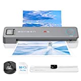 Laminator Machine with Laminating Sheets 50 Pouches, BONSEN 13 Inch Laminator, 4-in-1 Thermal Laminator with Paper Trimmer and Corner Rounder, A3 Hot Cold Laminating Machine for Home School Office Use