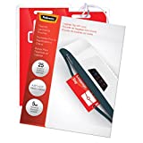 Fellowes Hot Laminating Pouches, Luggage ID Tag with Loop, 5 mil, 25 Pack (52003)