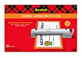 Scotch Thermal Laminating Pouches, 11.45 x 17.48-Inches, 25-Pouches (TP3856-25)