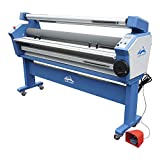 Qomolangma 63 inch Full-auto Wide Format Cold Laminator Heat Assisted Large Format Stand Laminating Machine with Trimmer - in US Stock
