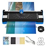 7 in 1 Laminator Machine for A3/A4/A6, Thermal Laminating Machine for Home Office School Use with 50 Pouches Corner Rounder (Blue)