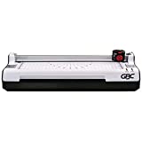 GBC Thermal Laminator Machine, 3-in-1, 9 Inch, 3 or 5 Mil, with Trimmer, Corner Rounder, Includes 10 EZUse Laminating Pouches (1701888)