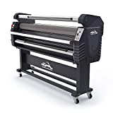 QOMOLANGMA USA 67in Wide Format Cold Laminator Full-auto Roll-to-roll Large Format Laminator Machine Electric Type Heat Assisted Laminating Machine with Side Cutter