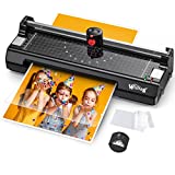 Willings Laminator Machine, A4 Thermal Laminator with 15 Pouches, Paper Trimmer, Corner Rounder, 9 Inch Hot & Cold Personal Laminator for Home/School/Office