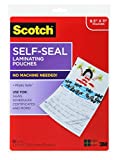 Scotch® Self-Sealing Laminating Pouches LS854-10G, Gloss Finish, Letter Size (Pack of 10)