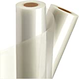 Clear Adhesive Vinyl Laminate 12' x 15FT Self Seal Laminating Roll for Cricut, Decals, Stickers, Stencils, Tape, Sticky Back Clear Permanent Vinyl by Turner Moore Edition (Clear Laminate Roll, Glossy)