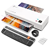 Laminator, 4 in 1 Thermal and Cold A4 Laminator Machine with 40 Laminating Pouches, Buyounger 9 Inches Personal Laminator for Home School Office Use, Lamination with Paper Cutter Corner Rounder
