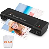 Laminator Machine,VidaTeco 9-inch Thermal&Cold Laminator with Laminating Sheets 20 pcs,Laminating Machine with 2-Min Faster Preheat,Personal Lamination Machine with Patented Roller for Teacher(Black)
