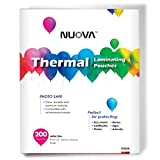Nuova Premium Thermal Laminating Pouches LP202H, 9' x 11.5'/Letter Size/3 mil, 200-Pack, Clear