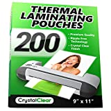 Crystal Clear 200-Pieces Universal Thermal Laminating Pouches