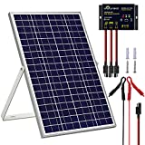 SOLPERK 30W 24V Solar Panel Kit, Solar Battery Trickle Charger Maintainer+10A Controller + Adjustable Mount Bracket for Automotive Motorcycle Boat Marine RV