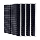 HQST 400 Watt 12V Monocrystalline Solar Panel High Efficiency Module PV Power for Battery Charging Boat, Caravan and Other Off Grid Applications 32.5 x 26.4 x 1.18 Inches (New Version)