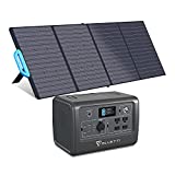 BLUETTI EB70S Portable Power Station with PV200 200W Foldable Solar Panel Included, Solar Generator w/ 4x110V/800W AC Outlets, 716Wh LiFePO4 Battery Pack, Backup Power for Outdoor Camping Power Outage