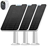 [Updated Version] 4W Solar Panel Charging Compatible with Arlo Pro 3/Pro 4/Ultra/Ultra 2/Go 2 only, with 13.1ft Waterproof Charging Cable, IP65 Weatherproof,Includes Secure Wall Mount(3-Pack)