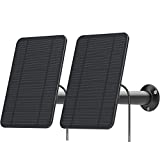 4W 6V Solar Panel Compatible with Arlo Pro 3/Pro 4/Arlo Ultra/Ultra 2 & Arlo Go 2 only, Includes Secure Wall Mount, IP65 Weatherproof,13.1ft Power Cable-Black