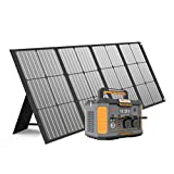 Baldr Solar Generator 500W, 461Wh Portable Power Station with 120W Solar Panel, Solar Power Generator Mobile Lithium Battery Pack for Outdoors Camping Emergency Supplies