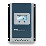 Aleyfeng MPPT 30A Solar Charge Controller,Solar Panel Regulator 12V/24V,Tracer 3210an 100V Input Negative Ground, LCD Display for Lithium Lead-Acid Battery (New Version)