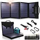 COOCHEER Solar Panel 120W, 18V Portable Solar Panel Charger /Foldable Solar Panel Kit/Power Station with 2 USB Ports & 1 DV Port for Cars, Yacht, Phone, Tablet, Laptop, Camera, Cell