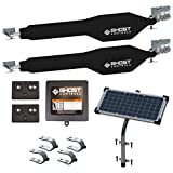 GC GHOST CONTROLS TDS2XP Heavy-Duty Solar Dual Automatic Gate Opener Kit for Swing Gates Up to 20 Feet (ft.)