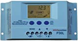 WindyNation P30L LCD 30A PWM Solar Panel Regulator Charge Controller with Digital Display and User Adjustable Settings
