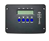 WindyNation P30LF Flush Mount 30A Solar Charge Controller with LCD Display and Battery Temperature Sensor