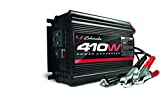 Schumacher XI41B DC to AC Power Inverter with 120V AC Outlet and USB Power Port  - 410 Watts Continuous, 820 Peak Watts - Power Directly Connects to Battery , White