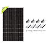 Newpowa 240W 12V Solar Panel With Mounts Monocrystalline 240 Watts High-Efficiency Cells 12 Volts Off-Grid Charge System for RV Marine Boat