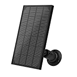 Helidallr Solar Panel 5V 3W for Security Camera Outdoor, IP66 Waterproof Solar Panel with 360° Adjustable Mounting, Solar Panels with 10ft Micro Charging Cable,Power for Home Security Cameras